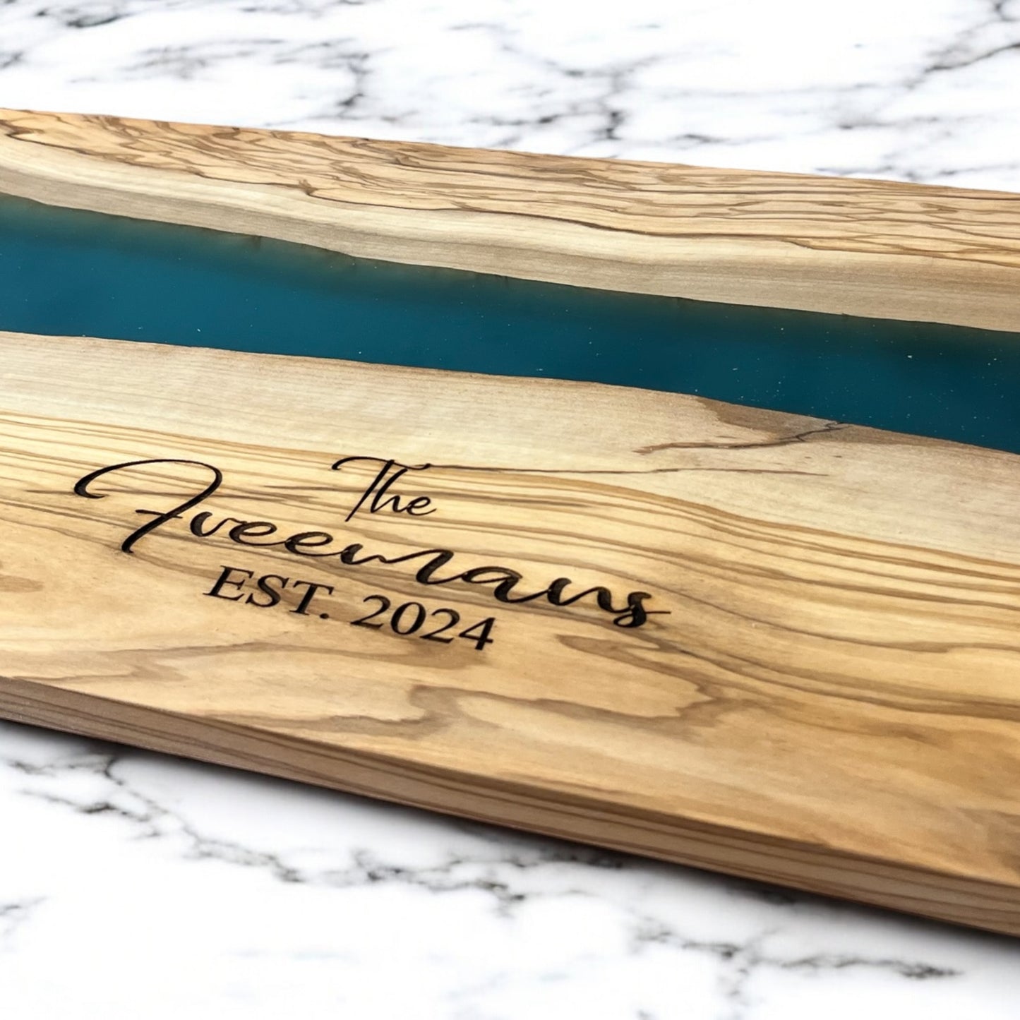 Personalized Epoxy Cutting Board