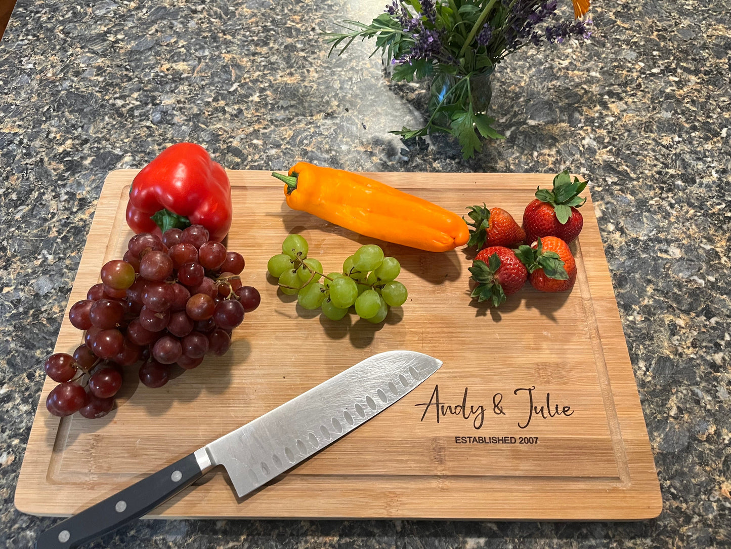 Personalized Bamboo Cutting Board